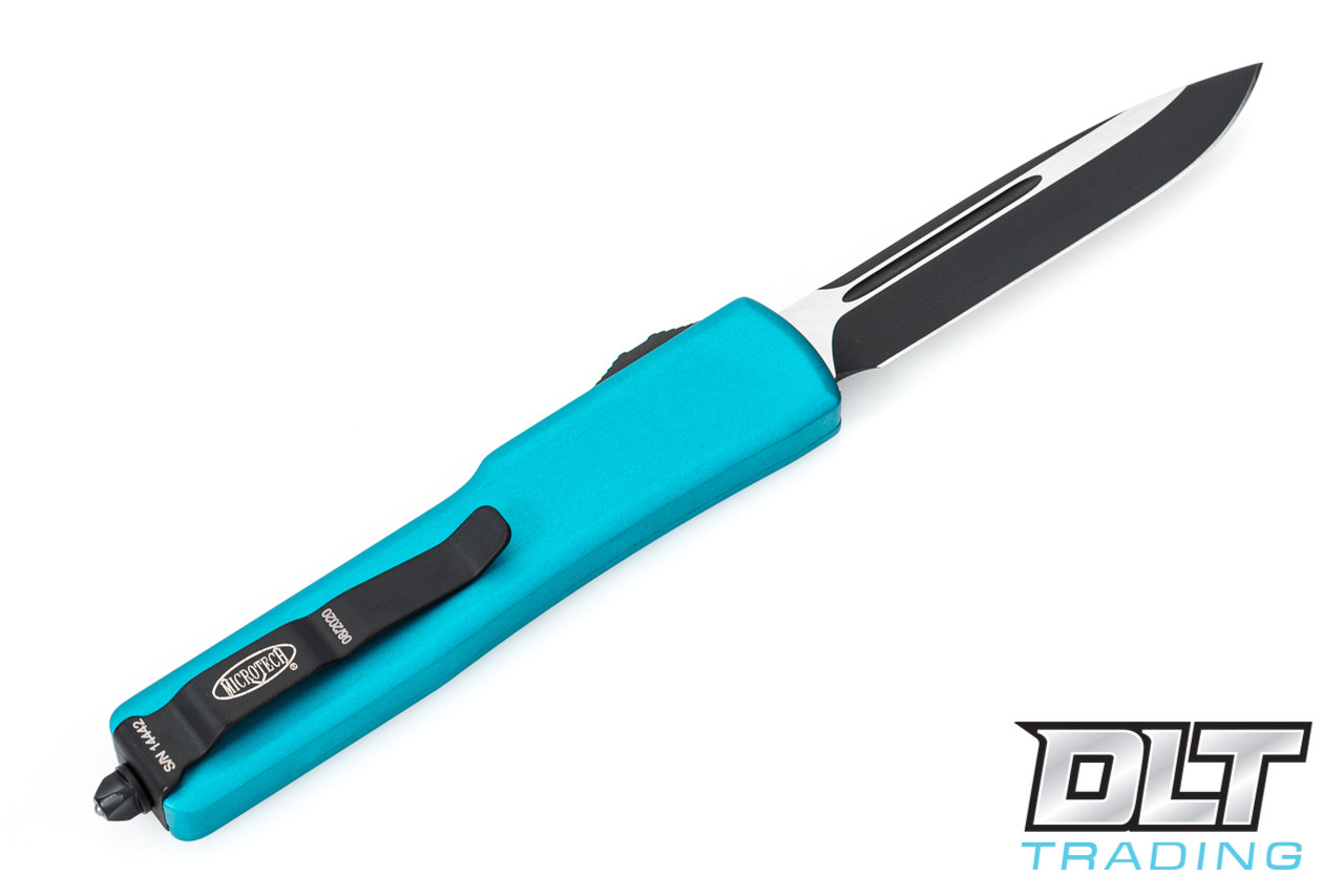 Microtech UTX-70 S/E - Turquoise Handle - Black Blade