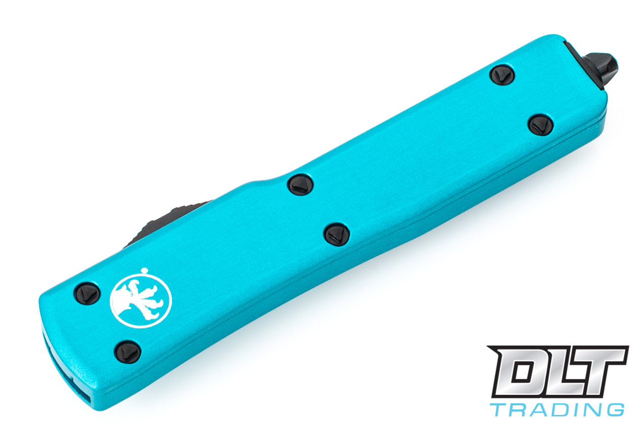 Microtech UTX-70 S/E - Turquoise Handle - Black Blade