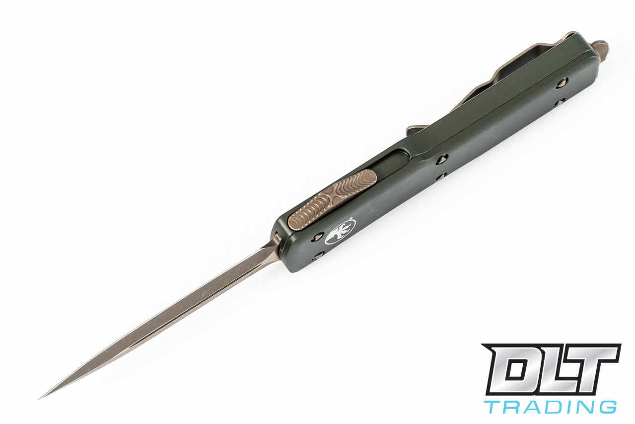 Microtech UTX-70 D/E - OD Green Handle - Bronze Blade