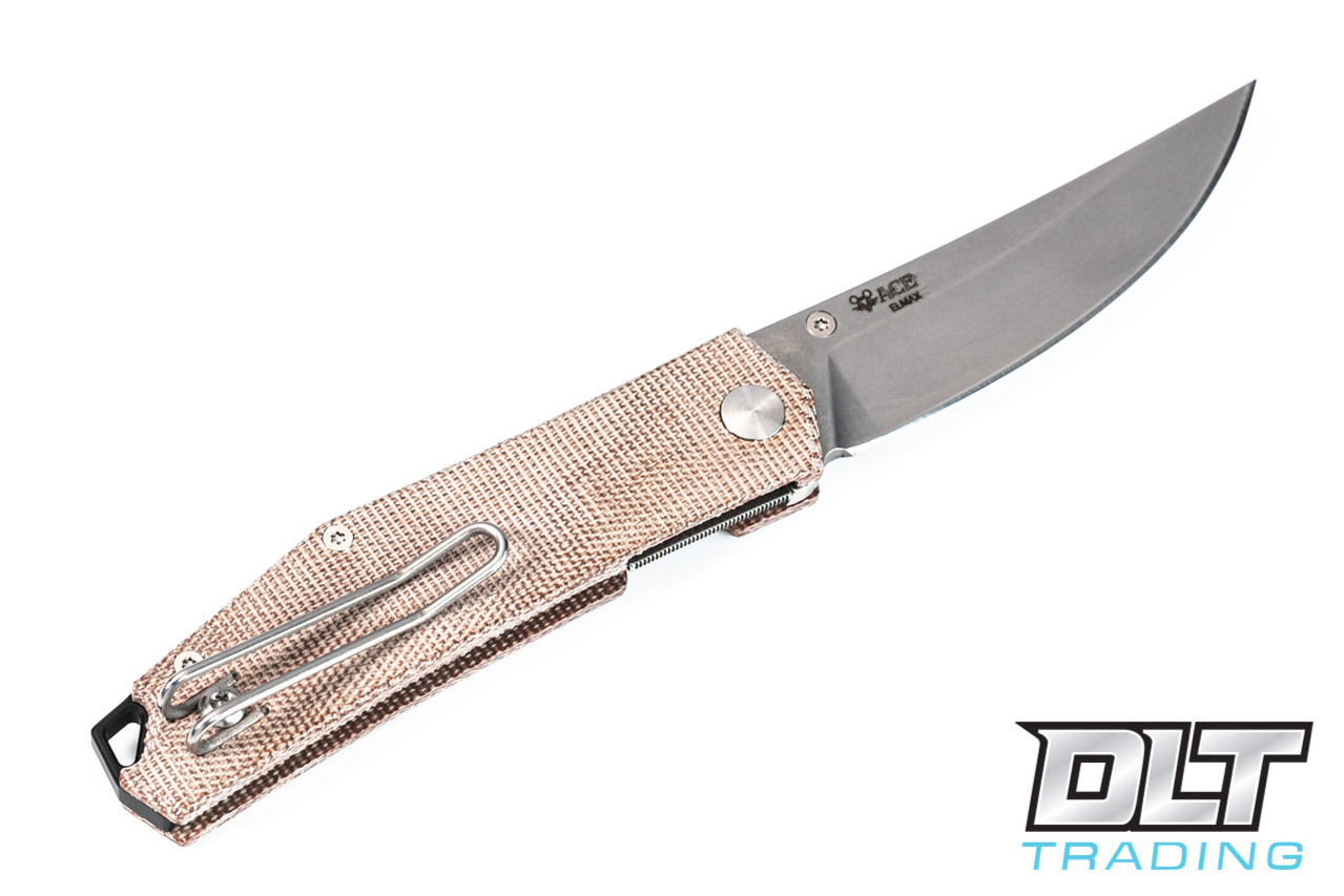 GiantMouse ACE Clyde - Natural Canvas Micarta - DLT Trading