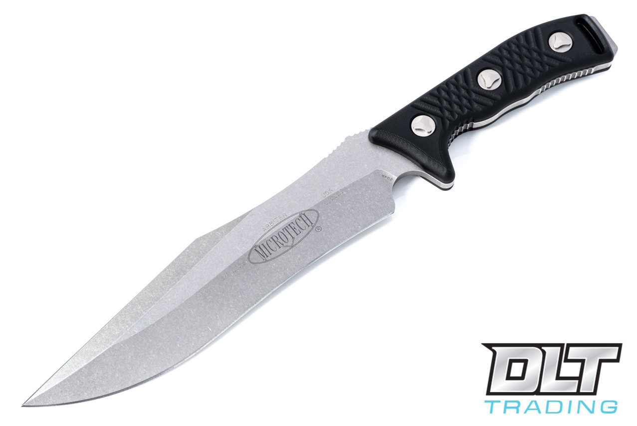 Microtech 10410 Arbiter Black G10 Stonewashed Blade DLT Trading