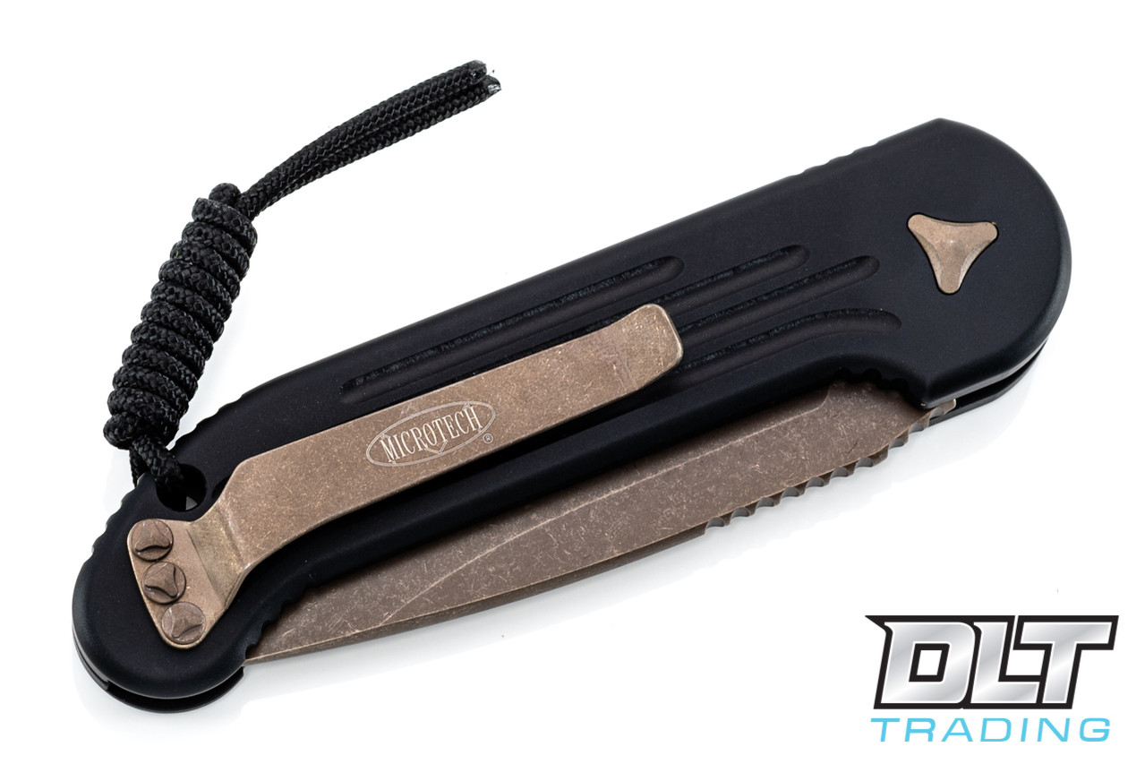 Microtech 135-13AP LUDT - Black Handle - Bronze Apocalyptic Blade