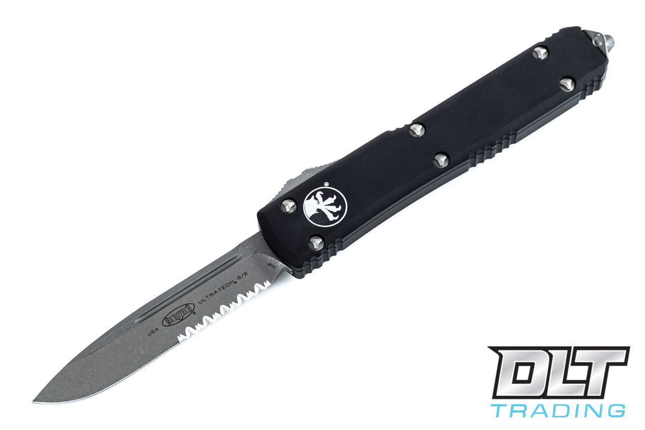 Microtech Ultratech S/E - Black Handle - Apocalyptic Blade