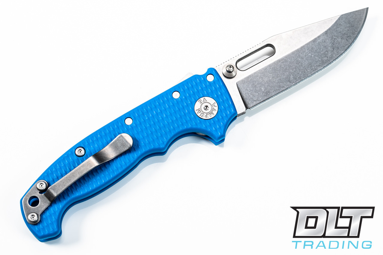 Demko MG AD20 Cru-Wear - Slotted Clip Point - Blue Grivory - DLT