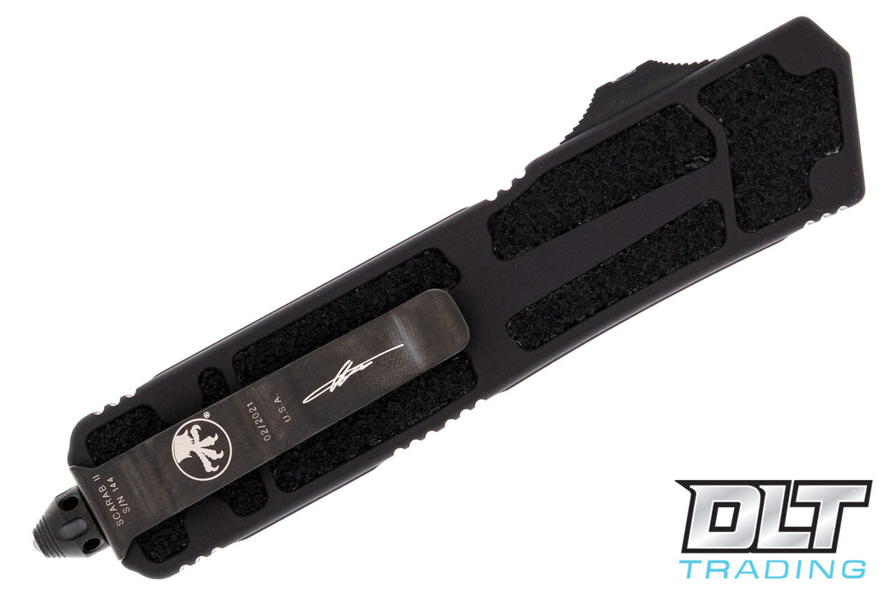 Microtech 278-1DLCTS Scarab II S/E - Black Handle - Black DLC