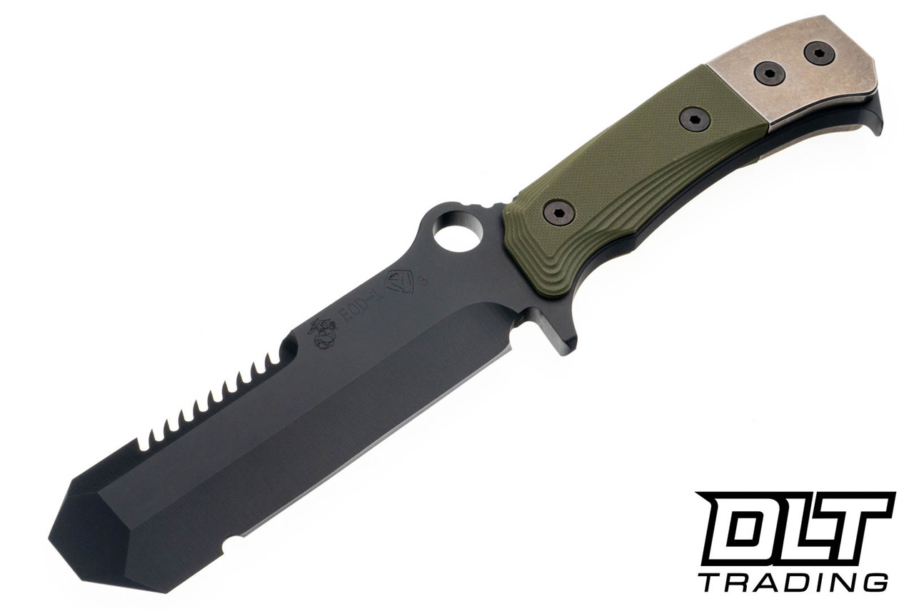 Medford USMC EOD - Black DLC CPM 3V - OD Green G-10 - OD Green