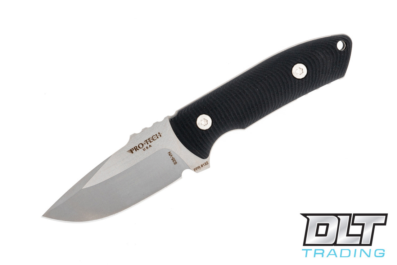 Pro-Tech SBR Fixed Blade - Black G-10 Handle - Two Tone Blade