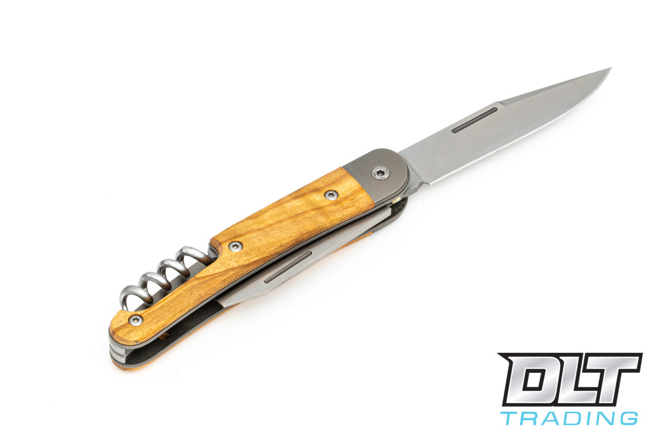 ジャネット　デルファイト　セット LionSteel Jack JK3 - Olivewood - Clip Point - DLT Trading