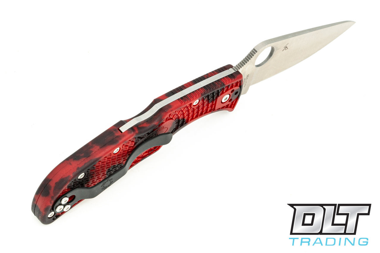 Spyderco C243ZFPRDBK Endela - Red & Black Zome - 20CV Blade