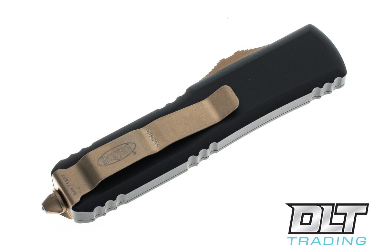 Microtech UTX-85 D/E - Black Handle - Bronze Blade