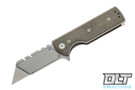 Chaves C.H.U.B. Flipper - Green Canvas Micarta