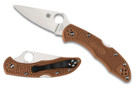 Spyderco Delica - Brown Flat Ground