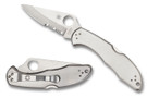 Spyderco Delica -  Stainless Steel Partially Serrated