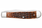 Case Trapper Brown Peach Seed Jigged Bone