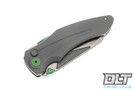 Jake Hoback Sumo - Sandblast Handle - Satin Blade - Green Accents