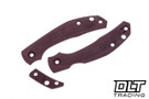 RGT Spyderco Kapara Scale Set - Burgundy Canvas Micarta