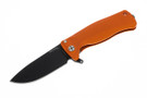 LionSteel SR22 - Aluminum Orange - Black Blade