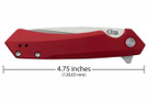 Case Kinzua - Red Aluminum - Stonewashed Blade