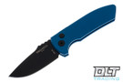 Pro-Tech SBR - Blue Handle - Black Blade