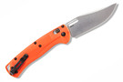 Benchmade 15535 Taggedout with orange handle.