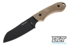 Bradford Guardian 4 - 3D Natural Micarta - Sheepsfoot - Black DLC