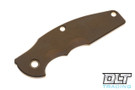 Hinderer Jurassic Smooth Titanium Handle Scale - Bronze Anodized