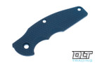 Hinderer Jurassic Textured Titanium Handle Scale - Battle Blue