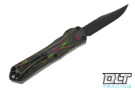 Heretic Manticore E Bowie - Black Aluminum & 80s Carbon Fiber - Stonewashed DLC Blade - DLC Hardware