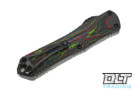 Heretic Manticore E Bowie - Black Aluminum & 80s Carbon Fiber - Stonewashed DLC Blade - DLC Hardware