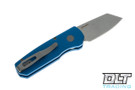 Blue Pro-Tech Runt 5 with 20CV Stonewashed blade