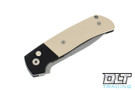 Pro-Tech Terzuola ATCF - Tuxedo Handle - Stonewashed Blade