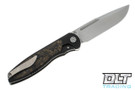 Sharp By Design Mini Tempest Drop Point - PVD Titanium - Gold Dark Matter Inlay - Satin Blade