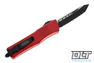 Microtech 144-3RD Combat Troodon T/E - Red Handle - Black Blade