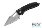 Microtech 169-12 Stitch S/E - Black Handle - Stonewashed Blade Microtech 169-12 Stitch S/E - Black Handle - Stonewashed Blade
