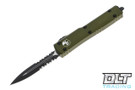 Microtech 147-2OD UTX-70 D/E - OD Green Handle - Black Blade