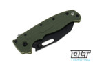 Demko AD20.5 - Slotted Shark Foot - OD Green Grivory - Black Blade