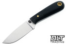 LT Wright Frontier First 3V - Flat Ground - Black Micarta - Matte