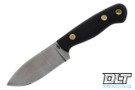 Battle Horse Fox Hound - Flat Ground - Black Micarta - Matte