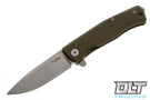 LionSteel Myto Green Aluminum - Stonewashed Blade