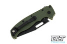 Demko AD20.5 - Slotted Clip Point - OD Green Grivory - Black Blade