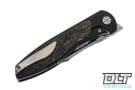 Sharp By Design Mini Tempest Bowie - PVD Titanium - Gold Dark Matter Inlay - Damasteel