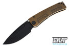 Medford Marauder H Drop Point - PVD S90V - Bronze Anodized Titanium - Black Hardware & Clip