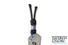 Chris Reeve Knotted Black Lanyard - Blue Dot Bead - Large Sebenza & Umnumzaan