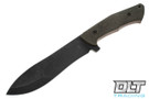 Sliwkosky Nessy - Green Canvas Micarta - Orange Liners