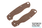 RGT Spyderco Paramilitary 2 Scale Set - Burgundy Burlap
