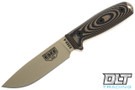 ESEE 4 - Desert Tan Blade - 3D Coyote & Black G-10 - Black Sheath