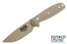 ESEE 3 - Tan Blade - Green Sheath - Modified Pommel