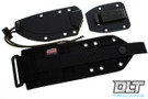 ESEE 3P - Modified Pommel - Black Sheath - MOLLE Back