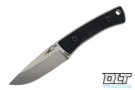 TFK T10 - Satin Finish AEB-L Blade - Black G-10 - Brown Leather Sheath