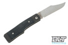 Jack Wolf Knives Sharpshooter Jack - Black Canvas Micarta